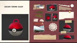 PROJEK LUKISAN DAN PERMODELAN 3D: KEYCHAIN POKEBALL (MUHAMMAD AMIN BIN MOHD FADZIL - 206728)