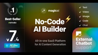 How to Install MagicAI  OpenAI Content, Text, Image, Video, Chat, Voice, and Code Generator as SaaS