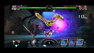 Cybervillan blaze vs master xenderd #legacywars #games #powerrangerlegacywar #rangers  #legacywars