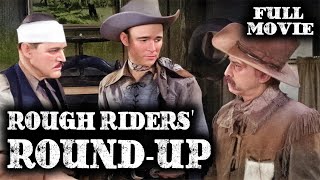 ROUGH RIDERS' ROUND-UP | Roy Rogers | Full Western Movie | English | Wild West | Free Movie