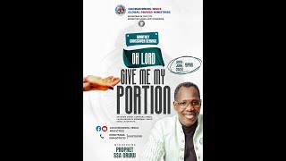 CROSS OVER SERVICE ||THEME: OH LORD! GIVE ME MY PORTION