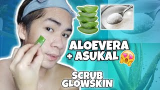 WHITENING AND GLOWYSKIN!! ALOEVERA AND SUGAR FOR SCRUB!!!😍