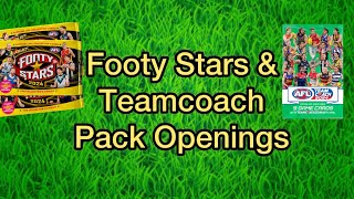 Footy Stars and Teamcoach Pack Opening #aflcards #afl #footycards