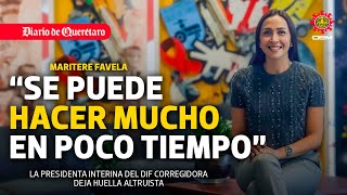 Maritere Favela, la presidenta interina del DIf corregidora deja huella altruista