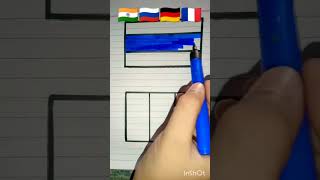 🇮🇳🇷🇺🇩🇪🇲🇫Indian Flag drawing// Which one do you like ?? Comment ⤵️