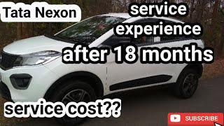 Tata Nexon service cost // tata Nexon 4th servicing// Nexon service review after 18th months.