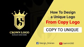 কিভাবে কপি লোগোকে ইউনিক করবেন | Coy To Unique Logo Design Idea | Logo Design Tricks