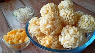 Sweet Puffed Rice Ball Recipe | Makar Sankranti Recipe | Quick Murmura Laddu Recipe