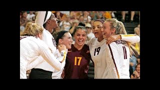 Minnesota vs Iowa Volleyball 2017 (Sep 30)