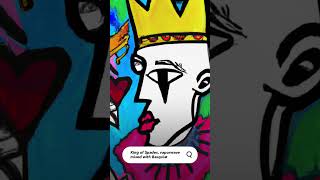 Asking AI for King of Spades, vaporwave Basquiat. #ai #art #short