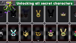 How to get all secret characters in Fredbear's Mega roleplay!!