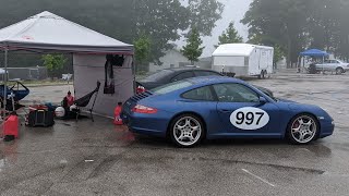 Road America's "Kink" - Wet track vs Dry track