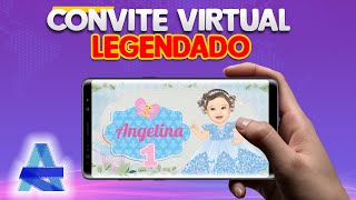 Convite Virtual - Alice no País das Maravilhas - Boneca personalizada - Angelina