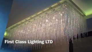 Custom bespoke Made Crystal Chandelier by First Class Lighting