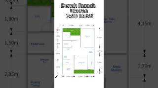 Denah Rumah Ukuran 7x10 Meter Ada Musholanya  #denahrumah #rumah #desianrumah