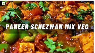 Paneer Schezwan Mix Veg Recipe - A Spicy and Flavorful Delight for Your Taste Buds! #vegwonderland