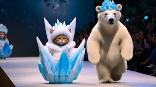 The glacier is melting!! ai영상 빙하가 녹고있어요!! #cute #aiart #animals #ai #패션쇼 #fashionshow