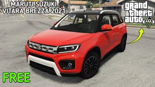 MARUTI SUZUKI VITARA BREZZA 2021 FOR GTA 5 FREE