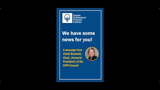 Connect with Claire Basinski, OPPI Council Chair