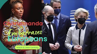 How CHIMAMANDA EMBARRASSED EUROPE WITH CLASS & reminds her of her horiffic past ||The Humboldt Forum