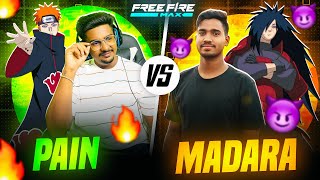 Madara 👻 Vs Pain 😈 Fight 😬 In Free Fire 😮‍💨 1vs1 Op Reaction #madara #viralvideo #freefire