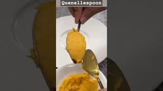 Quenelle spoon .quenelle nature.quenelle de brochet .quenelle recette.