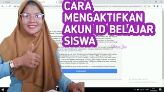 CARA MENGAKTIFKAN KARTU BELAJAR SISWA