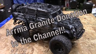 The Arrma Granite 2wd donation to the channel