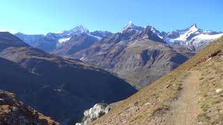 6 Hiking from Rotenboden to Riffelalp(part of Gornergrat to Zermatt), near Matterhorn, Switzerland