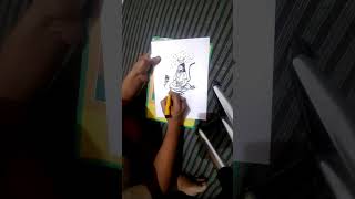 hanuman ji drawing & meditation