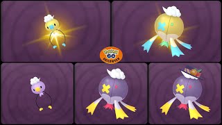 Pokemon Go: Evolving normal & Shiny Drifloon into Normal & Shiny Drifblim Preview Hallowen Drifblim