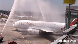 First Landing of Emirates A380 at Düsseldorf Airport | 01.07.2015 | Airplanesloverr [HD]