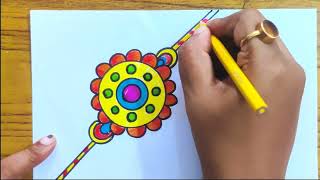 Rakhi drawing/easy and beautiful rakhi drawing/Raksha Bandhan special drawing/raksha Bandhan drawing