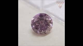 0.19 ct FANCY GRAYISH PINK PURPLE ROUND GIA ダイヤモンド ルース DIAMOND EXCHANGE FEDERATION