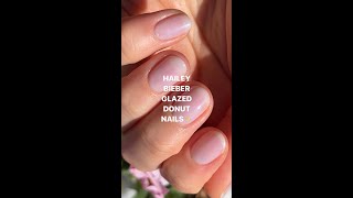 Hailey Bieber Glazed Donut Nails with Regular Polish | karanailedit