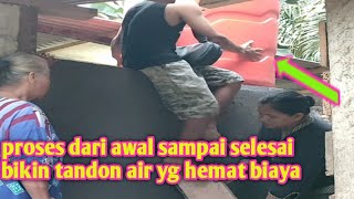 cara membuat tower tandon air simpel dan sederhana