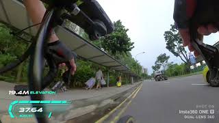 Ride Footage from Insta360 One R Dual Lens 360 along Boon Lay Way, Jurong East Singapore