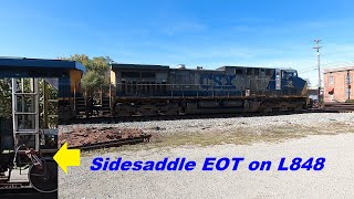 Sidesaddle EOT? CSX L848 with 38 & 3216