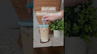 Iced white chocolate cappuccino! #icedcoffee #coffee #coffeelover #shorts