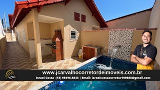 (VENDIDO) ULTIMA UNIDADE!! CASA LADO PISTA / PISCINA E CHURRASQUEIRA 600MTS DO MAR EM ITANHAÉM