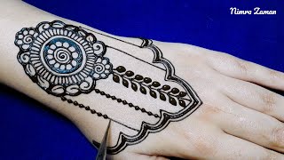 latest bridal mehndi design || easy simple arabic henaa mehndi design for wedding || dulhan mehndi