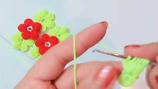 Crochet puff flowers 🌺 Pattern for Beginners/Tutorials by SakinArt