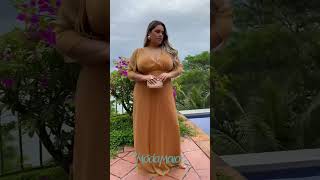 Vestido de Festa Plus Size Tule Lux Mangas