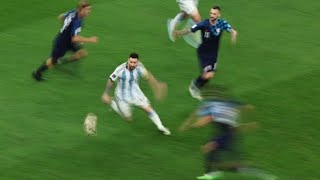 ميسي يصنع احد اهداف التأهل ل نهائي كأس العالم 2022  تصوير من المدرجات #messi #final