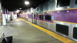 MBTA 611 Needham train to Needham Heights Departing Back Bay