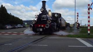 SHM NS 7742 'Bello'+rijtuigen vertrekken van Wognum-Nibbixwoud