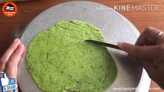 Palak Namak Pare Recipe | Spinach Fritters | Spinach Namak Pare | Foody Indian Mom