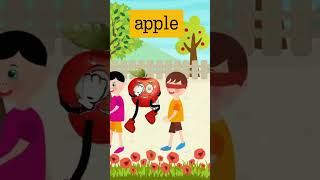 আপেল বনাম কলার এনিমেশন ভিডিও canva design  | excellent cartoon for kids short video |#ytshorts