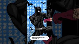 Asking AI for comic book art of Batman vs. Spider-Man. #ai #art #short