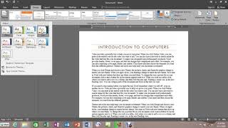 How to apply Themes, document formating in Ms word 33